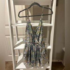 Colorful dress with shorts in it size medium